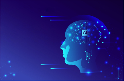 AI 智能算法示意图
